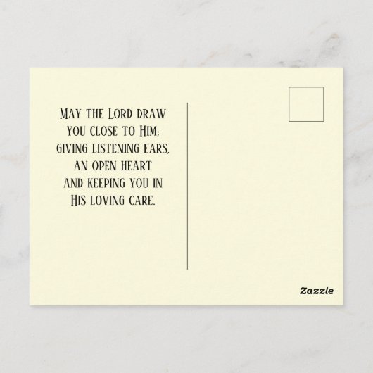 Psalm 27:8 Uw gezicht LORD ik zal Bijbel zoeken Briefkaart (Achterkant)