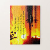 Psalm 27:8 Uw gezicht LORD ik zal Bijbel zoeken Legpuzzel (Verticaal)