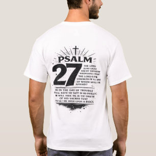 Psalm 27 Bijbeltekst Christelijk T-shirt met achte