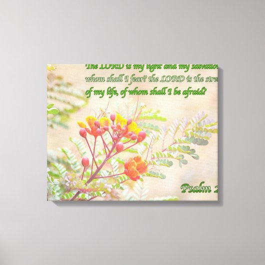 psalm 27 canvas afdruk (Voorkant)
