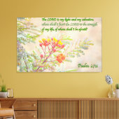 psalm 27 canvas afdruk (Insitu (Woonkamer))
