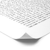 Psalm 27 De Heer is mijn licht en mijn redding Poster (Hoek)