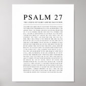 Psalm 27 De Heer is mijn licht en mijn redding Poster (Voorkant)