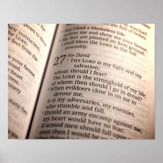 Psalm 27 Print (versie 1) (Voorkant)