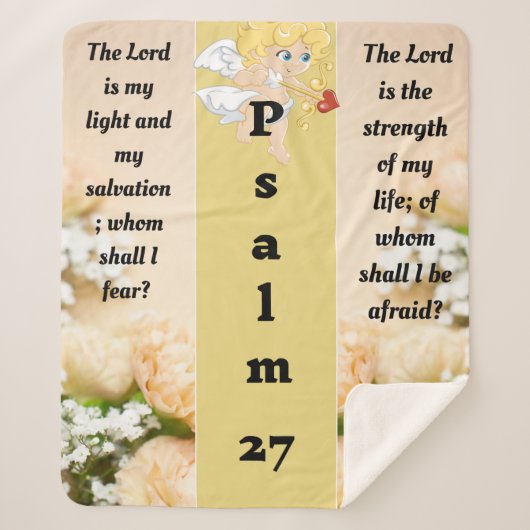 Psalm 27 sherpa blanket sherpa deken (Voorkant)