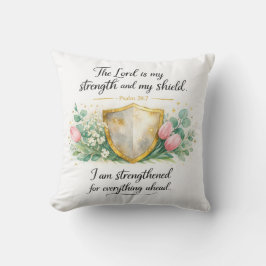 Psalm 28:7 Bijbelvers, Messiaanse Joodse Decoratie Kussen