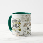 Psalm 28:7 Heer, mijn kracht en mijn schild Mok (Voorkant links)