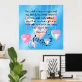 psalm 28:7 poster (Thuiskantoor)