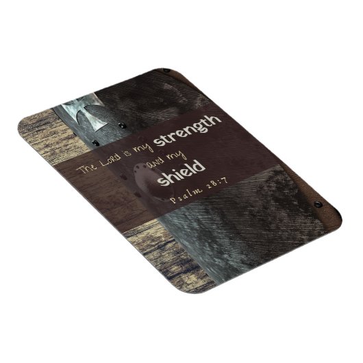 Psalm 28:7 Sterkte en Schild magneet (Rechterzijde)