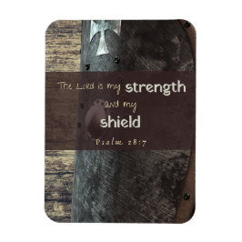 Psalm 28:7 Sterkte en Schild magneet