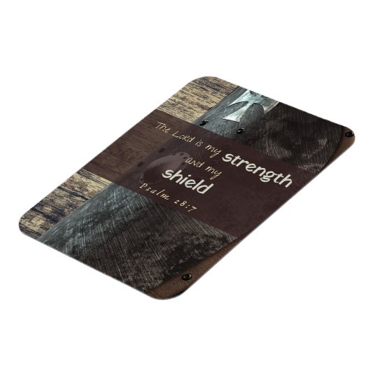 Psalm 28:7 Sterkte en Schild magneet (Linkerzijde)