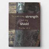 Psalm 28:7 Sterkte en schildpleister Fotoplaat (voorkant)