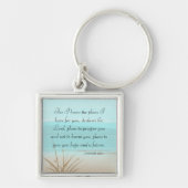 Psalm 29:11 Want ik ken de plannen Aqua Beach Sleutelhanger (Voorkant)