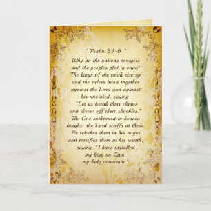 Psalm 2 1-6 Waarom verenigen de naties zich? Kaart
