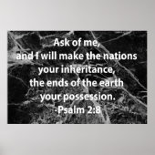 Psalm 2:8 poster (Voorkant)