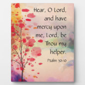Psalm 30:10 plaque fotoplaat (Voorkant)