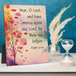 Psalm 30:10 plaque fotoplaat