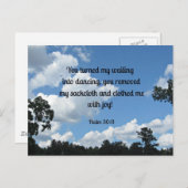 Psalm 30:11 Je hebt mijn zwendeltje veranderd in d Briefkaart (Voorkant / Achterkant)