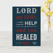 Psalm 30:2-kaart kaart (Gele Bloem)