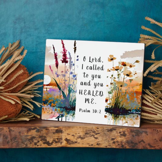 Psalm 30 2 O Heer, ik heb tot U geroepen en U hebt Fotoplaat (Zijkant)