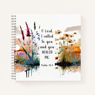 Psalm 30 2 O Heer, ik heb tot U geroepen en U hebt Notitieboek