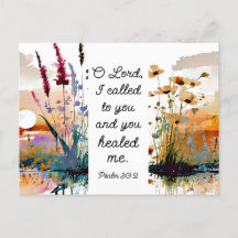 Psalm 30:2 O Here, Gij hebt mij genezen Christelij