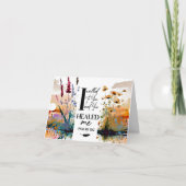 Psalm 30:2 O Here, Gij hebt mij genezen Christelij Kaart (Voorkant)