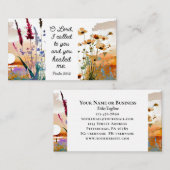 Psalm 30:2 O Here, Gij hebt mij genezen Christelij Visitekaartje (Voorkant / Achterkant)