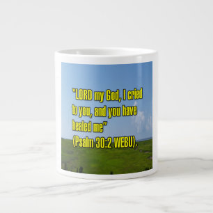 Psalm 30:2 WEBU Mug Grote Koffiekop