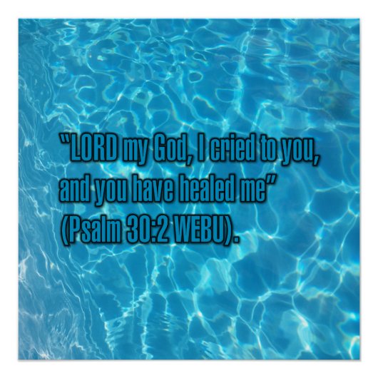 Psalm 30:2 WEBU Perfect Poster (Voorkant)