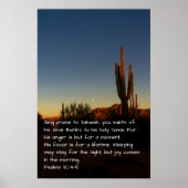 Psalm 30:4-5 poster (Voorkant)