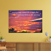 Psalm 30:5 Canvas Art Afdruk (Insitu (Woonkamer))