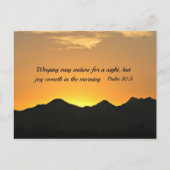 Psalm 30:5. Een avondmaal.. Briefkaart (Voorkant)