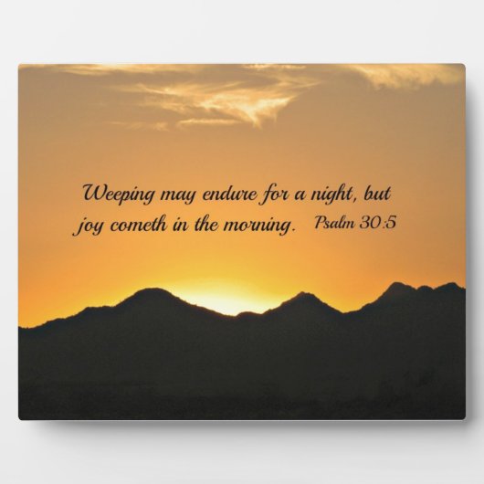 Psalm 30:5. Een avondmaal.. Fotoplaat (Voorkant)