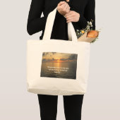 Psalm 30:5. Een avondmaal.. Grote Tote Bag (Voorkant (product))