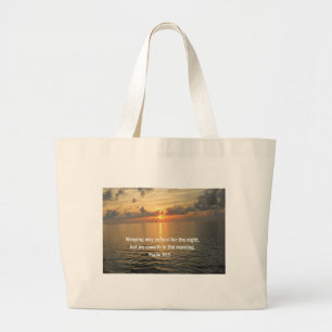 Psalm 30:5. Een avondmaal.. Grote Tote Bag