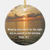 Psalm 30:5. Een avondmaal.. Keramisch Ornament (Voorkant)