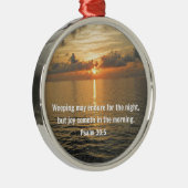 Psalm 30:5. Een avondmaal.. Metalen Ornament (Rechts)
