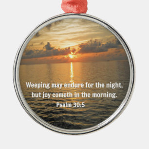 Psalm 30:5. Een avondmaal.. Metalen Ornament