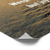 Psalm 30:5. Een avondmaal.. Poster (Hoek)