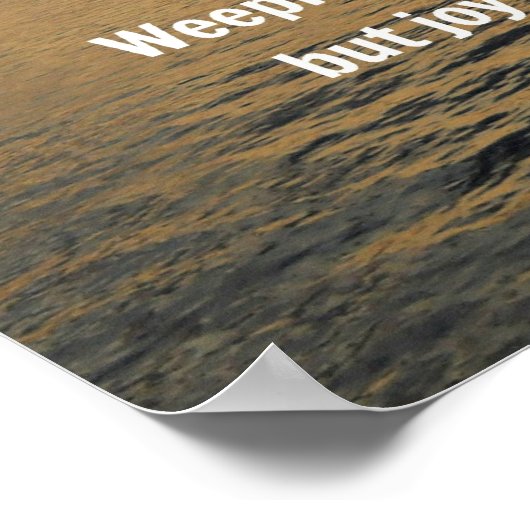 Psalm 30:5. Een avondmaal.. Poster (Hoek)