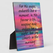 Psalm 30:5 fotoplaat (Zijkant)