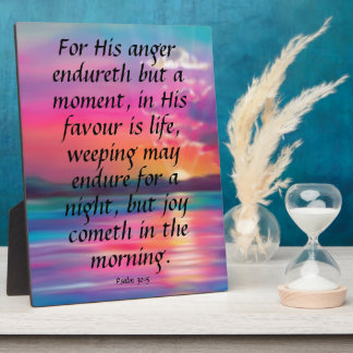 Psalm 30:5 fotoplaat