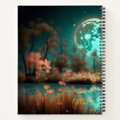 Psalm 30:5 Green Moon Aangepast Notitieboek (Achterkant)