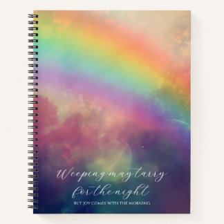 Psalm 30:5 Regenboog Op Maat Gemaakte Schetsboek Notitieboek