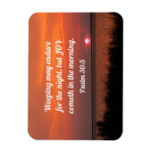 Psalm 30:5 's nachts kan de sluiering voortduren magneet (Verticaal)