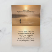 Psalm 30:5 Vreugde komt in de ochtend Bijbel Verse Kaart (Binnen)