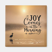 Psalm 30:5 Vreugde komt in de ochtend Bijbel Verse Magneet (Voorkant)