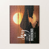 Psalm 30:5 Vreugde komt met de ochtend Bijbel Vers Legpuzzel (Verticaal)