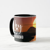 Psalm 30:5 Vreugde komt met de ochtend Bijbel Vers Mok (Voorkant links)